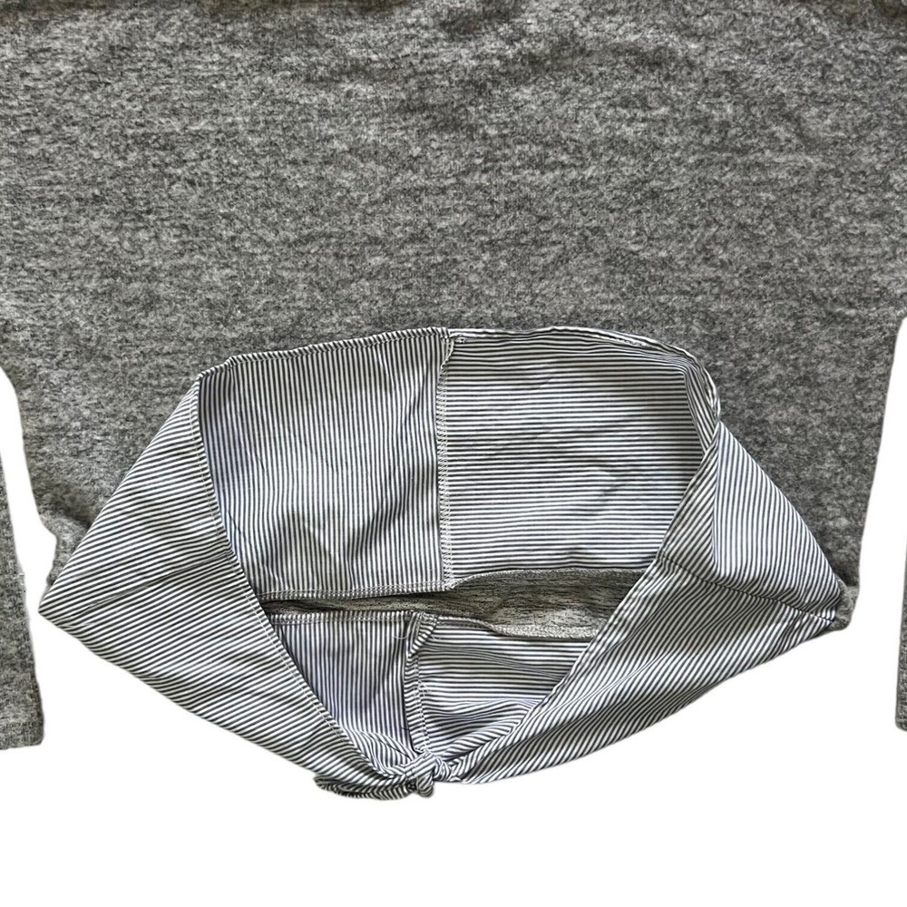Zara Girls Casual Collection Heather Gray Fleece Shirt w/Layered Faux Blouse - Picture 4 of 9